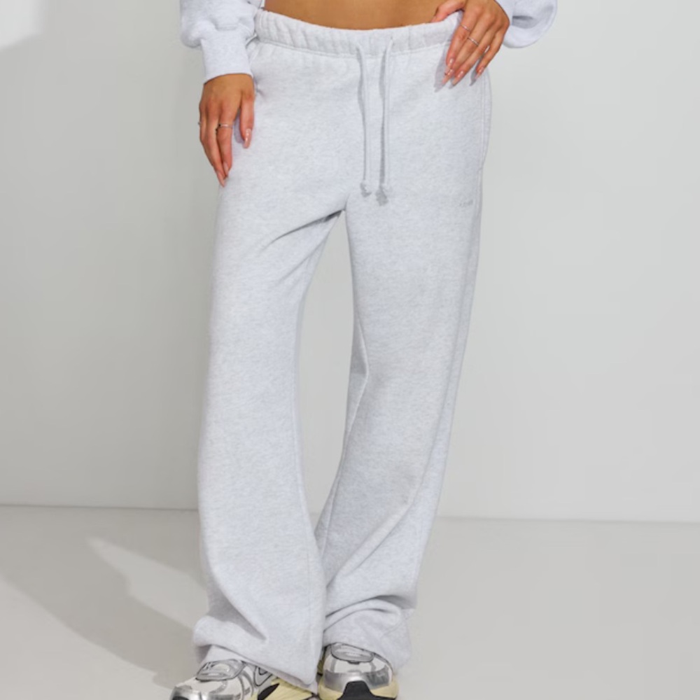 Garage Heather Light Gray Straight Leg Sweatpants